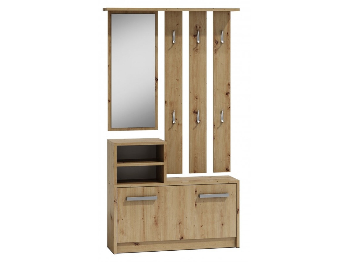 Recibidor TOP E SHOP GAR ARTISAN Laminado Plástico Plateado Roble