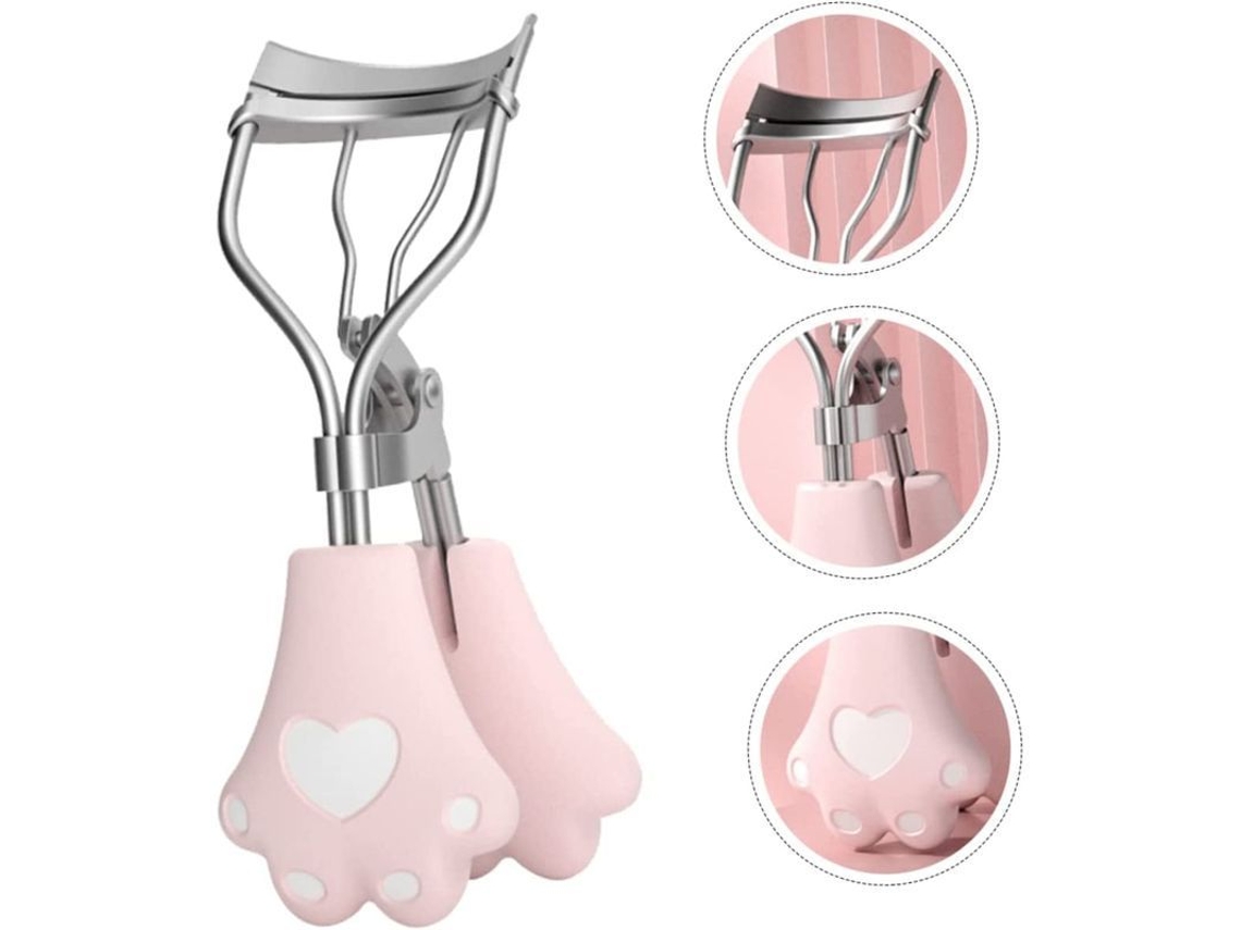 Linda Herramienta De Belleza Para Reducir Las Pestañas Con Forma De Garra De Gato Y Acero Inoxidable.