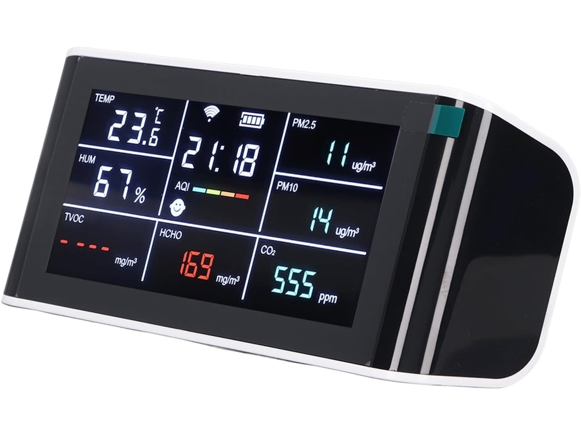 Monitor De Calidad L'air Wifi 9 En 1, Multifuncional Y Portátil