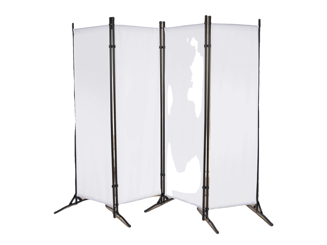 Mampara divisoria plegable, 200 x 170 cm, hierro y tejido Oxford PU 420d, autoportante, plegable 360°, 7,6 kg OEM