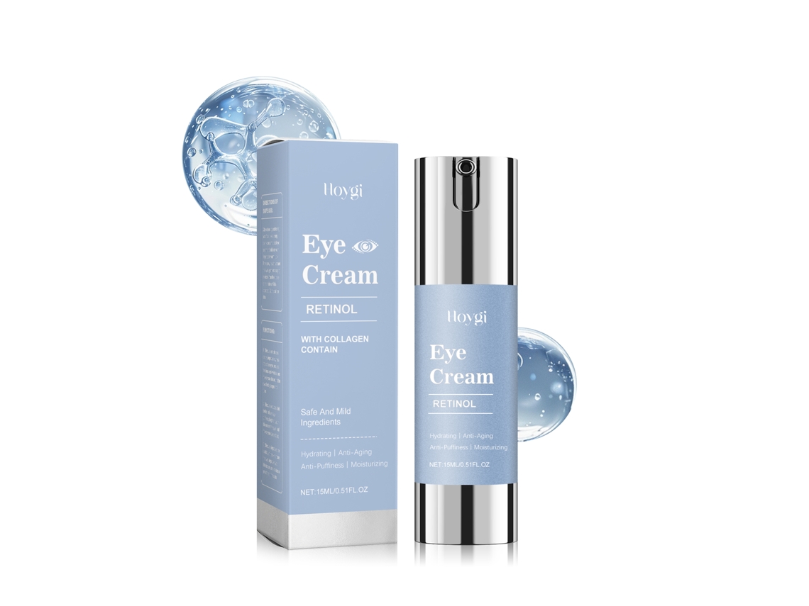Crema contorno de ojos con retinol, hidratante profunda, antiedad, para líneas de expresión, 15 ml.