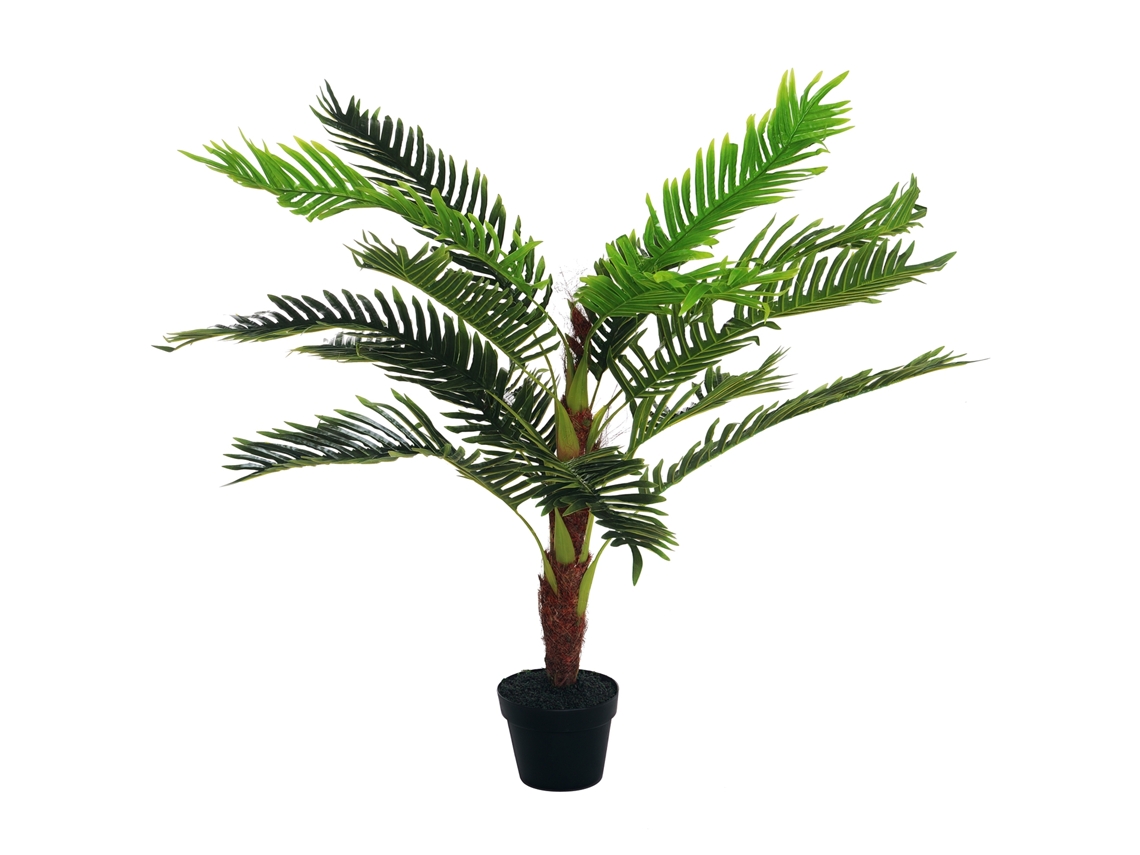 Palmera Cycas Artificial 123cm Maceta Interior Exterior
