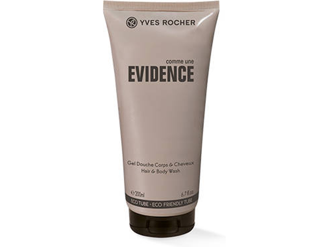 Gel de Ducha YVES ROCHER FRANCE Comme Une Evidence Cuerpo y Cabello para Hombre (200 ml)