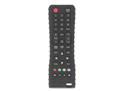 Brinquedo Mordedor De Silicone Para Bebê Forma Controle Remoto Com Botões Diferentes Preto