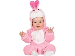 Disfraz de Bebé DISFRAZZES Conejito Rosa (Talla: 6 a 12 meses)