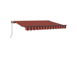 Toldo retráctil Vidaxl de poliéster multicolor