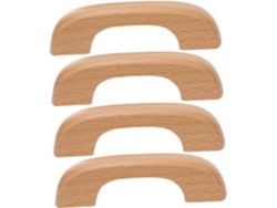 Tiradores Para Muebles De Madera Maciza De Haya De 64 4 4x25, Barnizados, Distancia Entre Centros De Mm Para Cajones