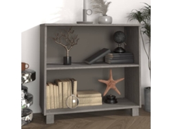 Aparador Hamar Madera Maciza De Pino Gris Claro 85x35x80 Cm