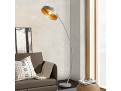 Lámpara de pie Stafford moderna 1x E27 60 W metal 159 x 75 x 35 cm - Gris LUX.PRO