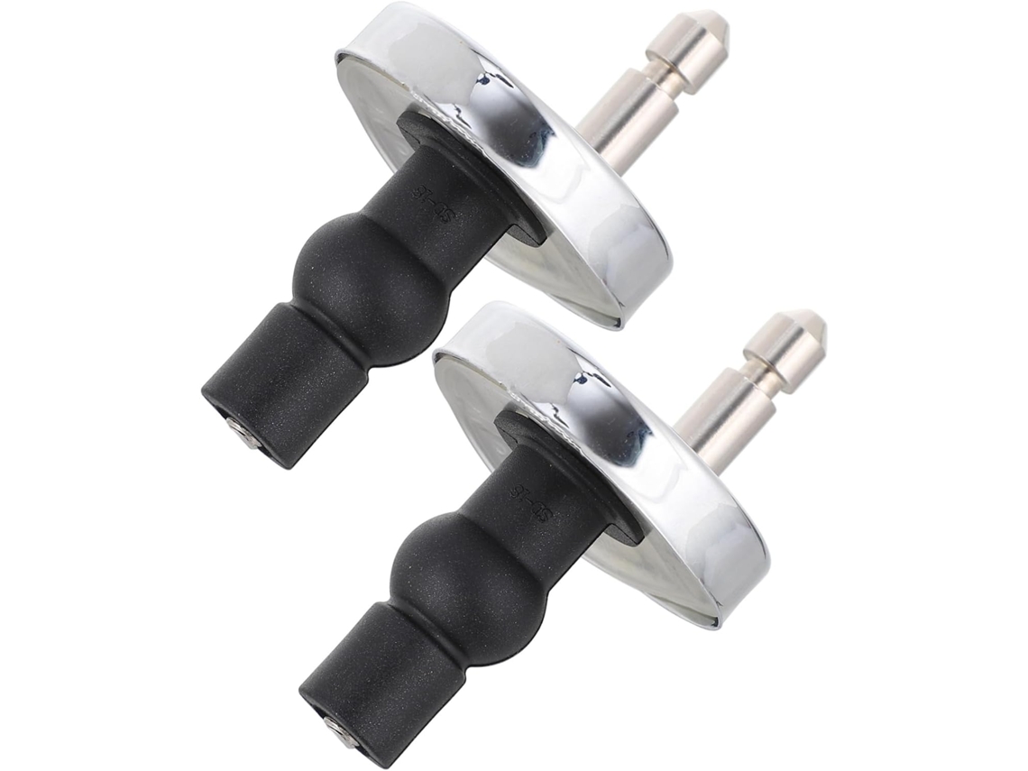 Kit de instalación y reparación de bisagras para asiento de inodoro en aleación metálica para asiento San Gokoco