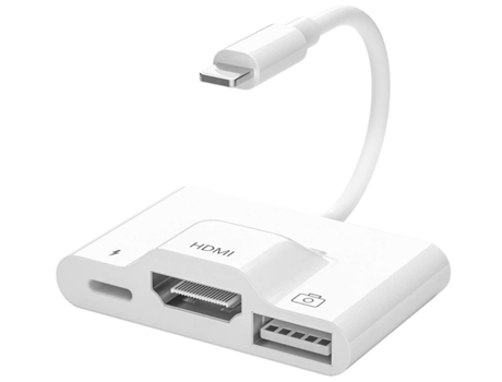 Adaptador 3 en 1 Hdmi CHRONUS HDMI1211-Y4 Blanco