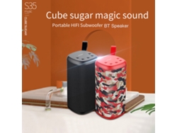 Altavoz Bluetooth Portátil Zealot S35 Hifi Con Subwoofer Y Sonido Mágico Sugar Cube, Resistente Al Agua.