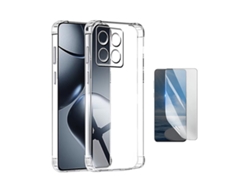 Kit Capa Superprotect Anti-shock Pelicula Hydrogel Frente Phonecare Para Xiaomi 15t 5g - Transparente