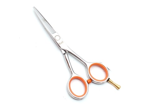Tijeras de corte de pelo - Tijeras de seguridad para recortar/recortar el rostro para cejas pestañas pelo de la nariz (tijeras planas de 5,5 pulgad...
