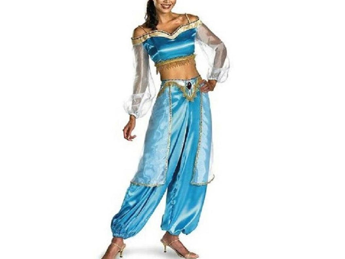 2026-traje De Princess Jasmine Aladdin Para Halloween Carnaval Cosplay Mujer Manga Larga Pantalones Alibaba