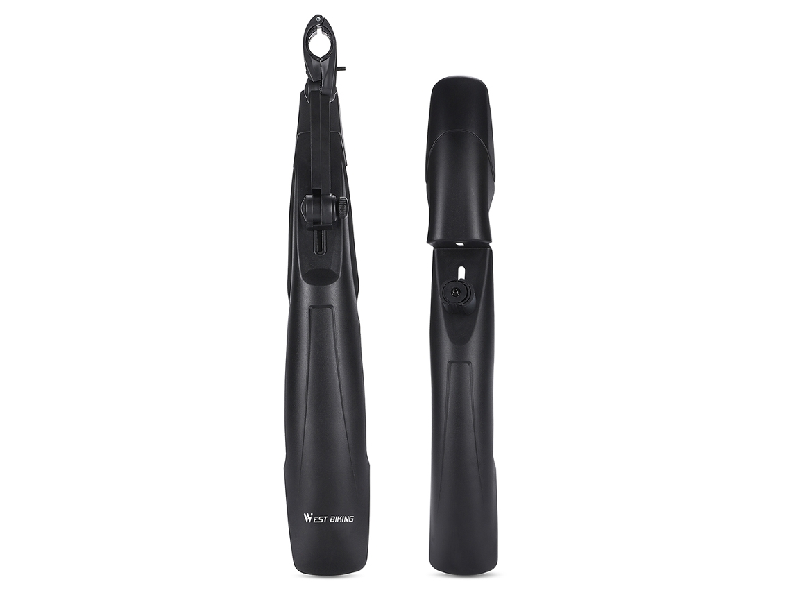 2 guardabarros universales para bicicleta de montaña, ajustables, de 26 a 29 pulgadas, resistentes al polvo.