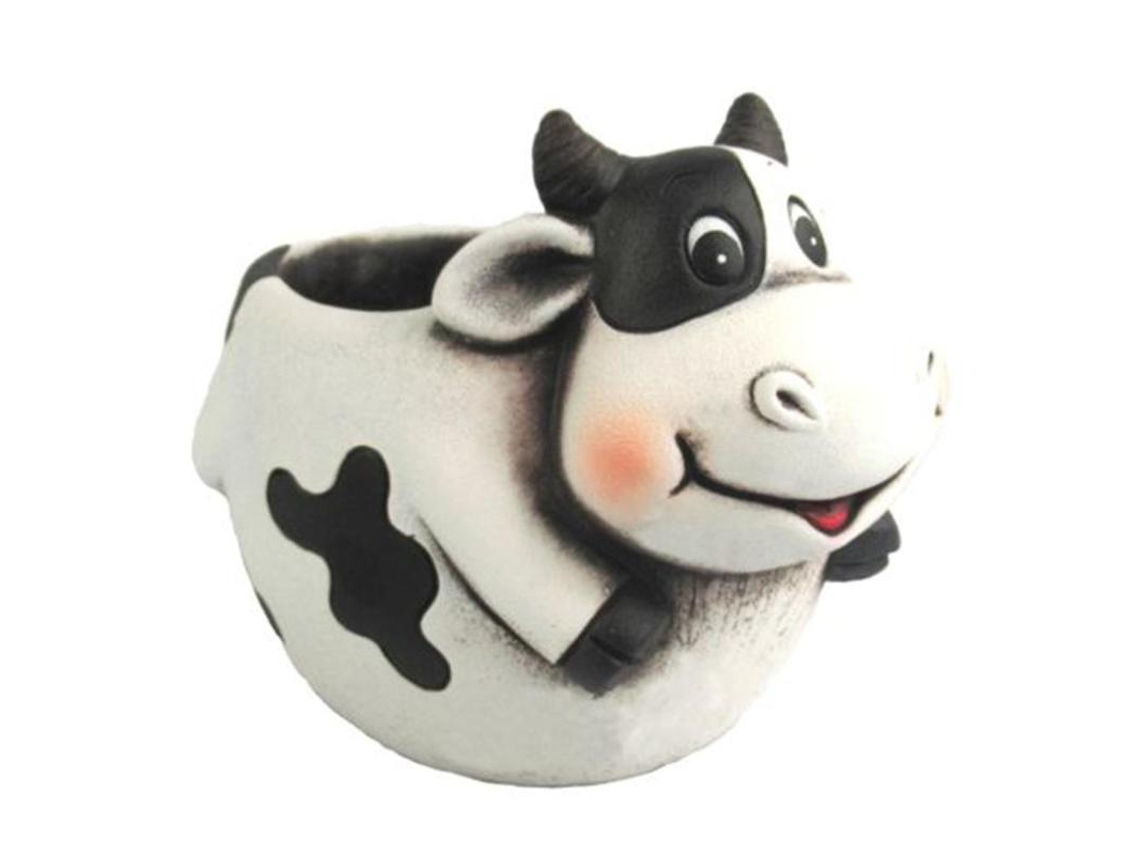 Macetero Vaca Comico 18,2x12,8x13,5 Cm