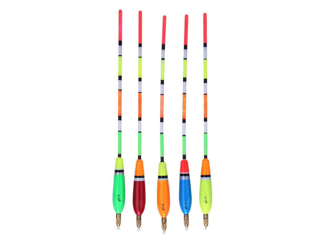 Juego de flotadores de pesca (5 piezas, 4+2 g) Madera de balsa