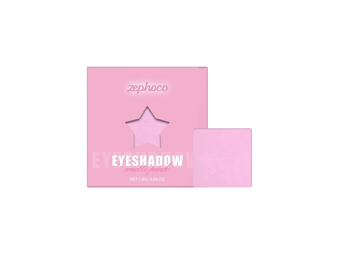 Paleta de sombras de ojos rosa mate de un solo color