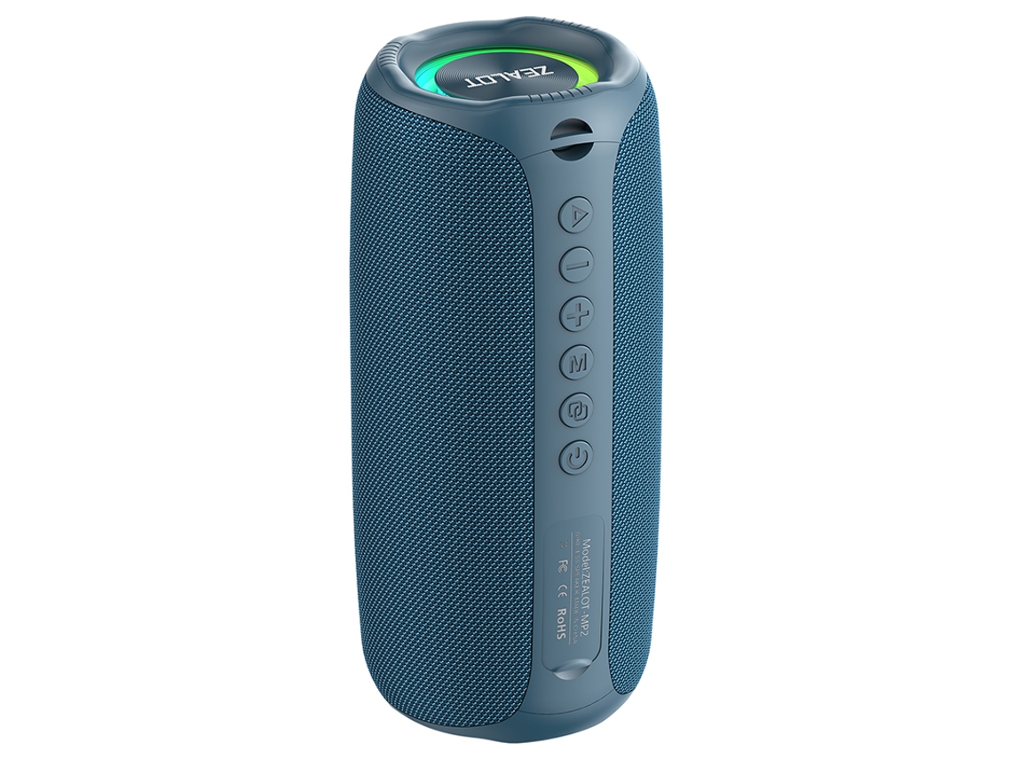 Altavoz Bluetooth resistente al agua IP65 con batería de 15 horas MDUG (azul)