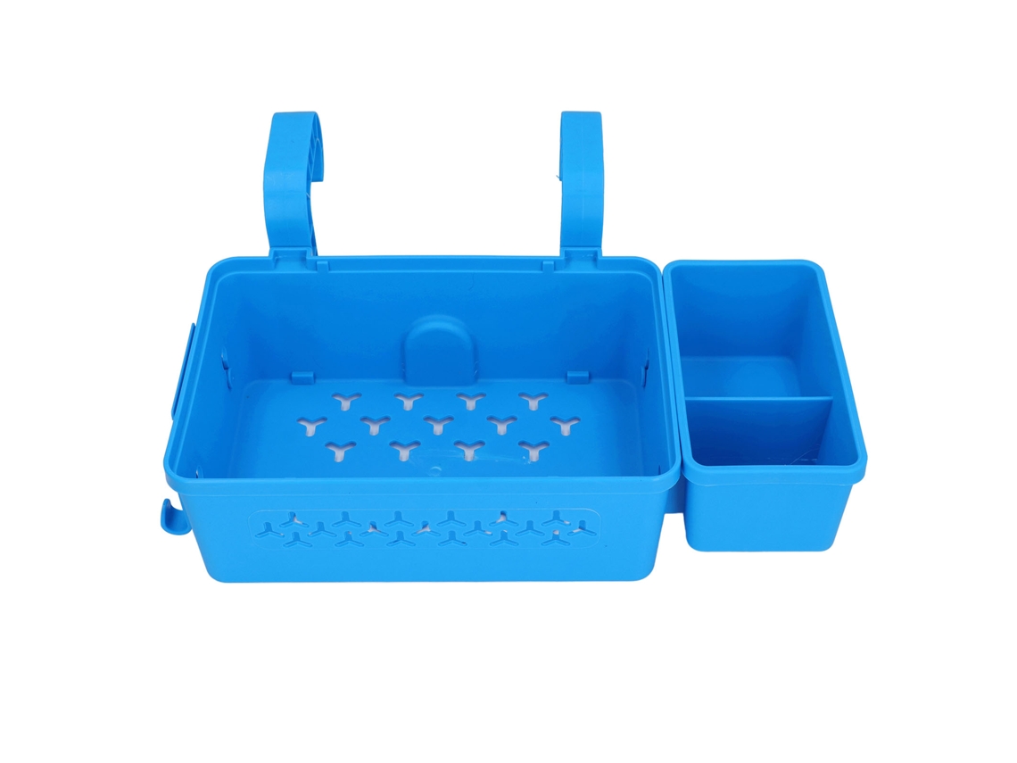 2026rebe-cesta De Almacenamiento Para Piscina Colgante Con Portavasos Para Raíles De Hasta 2.3 Pulgadas, Azul