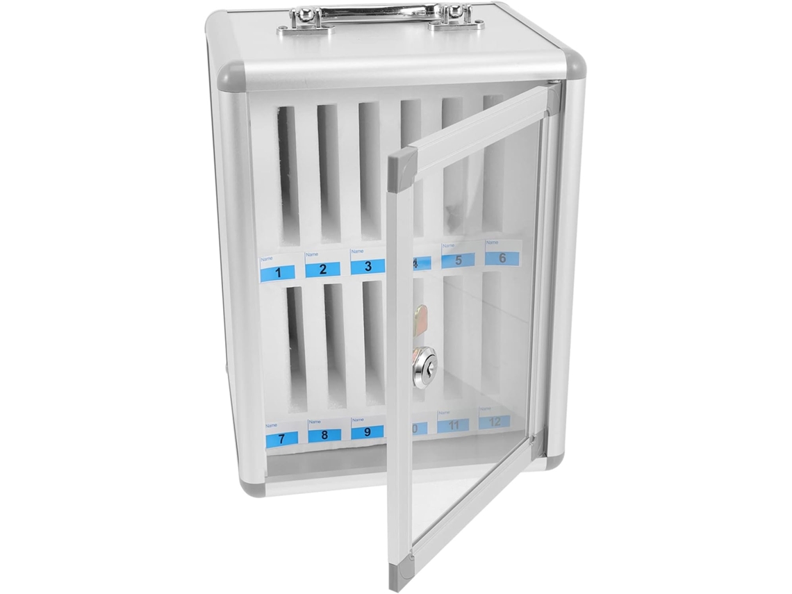 Caja De Seguridad Para Smartphone De Aleación De Aluminio Con Asa Y Cerradura De Seguridad.