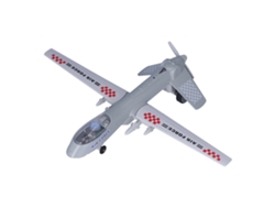Ats-modelo De Avión De Aleación Para Niños Con Luz Y Música Juguete Exquisito Coleccionable Regalo Gris