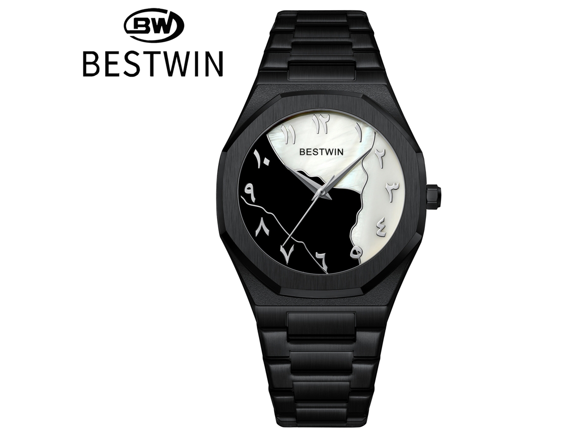 Reloj De Hombre (negro) Con Esfera De Nácar
