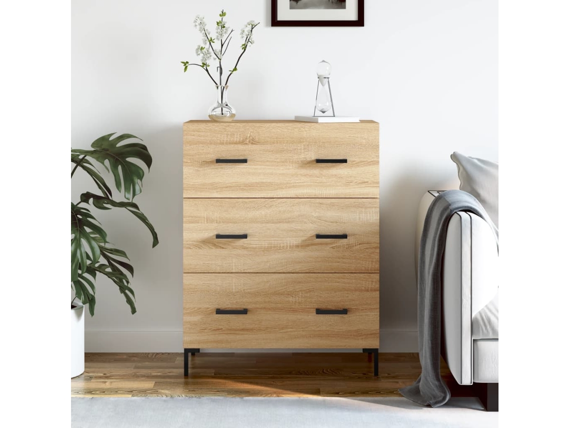 Lovely Home Aparador 69,5X34X90 Cm Derivados de Madera Roble Sonoma