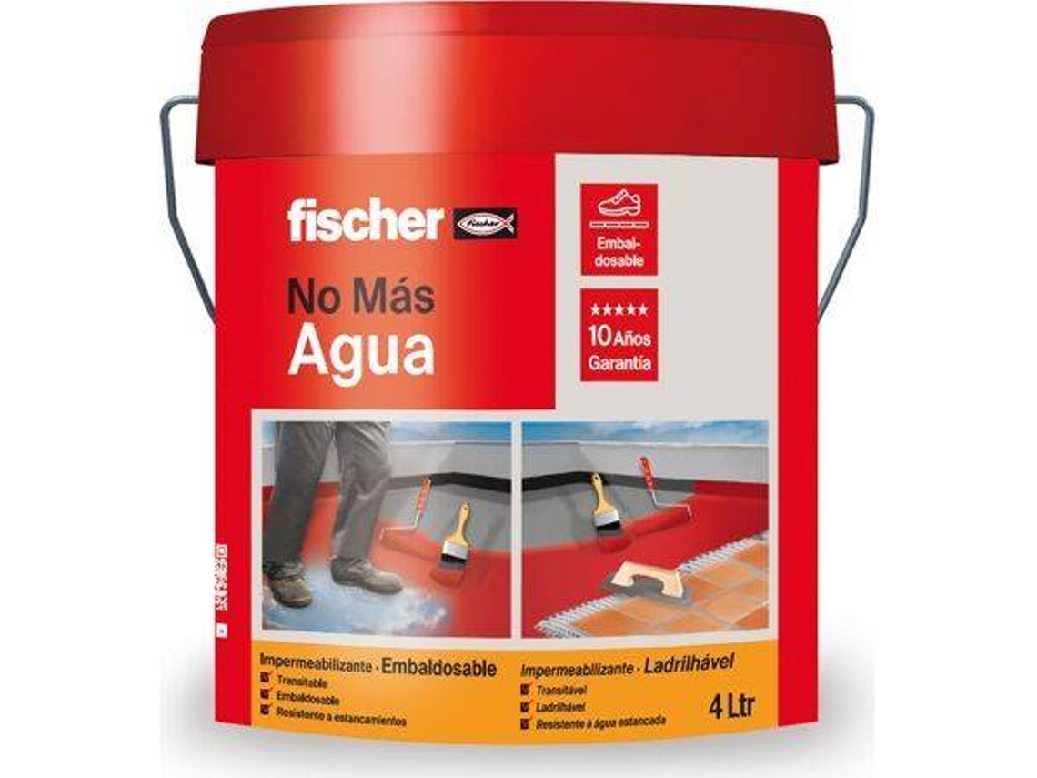 Impermeabilizante FISCHER para Azulejos (Gris  - 4 L)