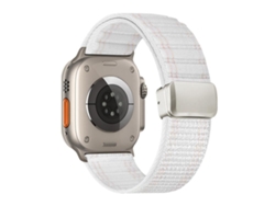 Correa de nailon para Apple Watch con diseño ondulado y cierre magnético CSYY (46 x 49 x 45 x 44 mm)