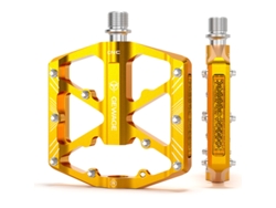 Pedal Companion, pedales de bicicleta con reflectores para una mejor visibilidad, superficie antideslizante de aleación de aluminio que garantiza una experiencia de conducción cómoda.