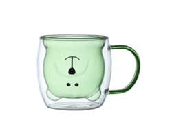 Taza Oso, taza de té o café con asa, 250ml, vaso con doble aislamiento, ideal para regalo de cumpleaños o San Valentín. NEVEANCE