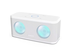 Altavoz Bluetooth, altavoz inalámbrico portátil con sonido HD de graves de 12 W, resistente al agua IPX4, color blanco Yizhood