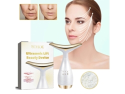 Dispositivo de belleza ultrasónico para lifting, terapia de luz roja para rostro, cuello y masajeador facial, herramienta de modelado en forma de R GOKOCO
