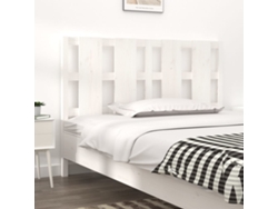 Cabecerocabecero De Camapanel De Cabecera Madera Maciza De Pino Blanco 145,5x4x100 Cm