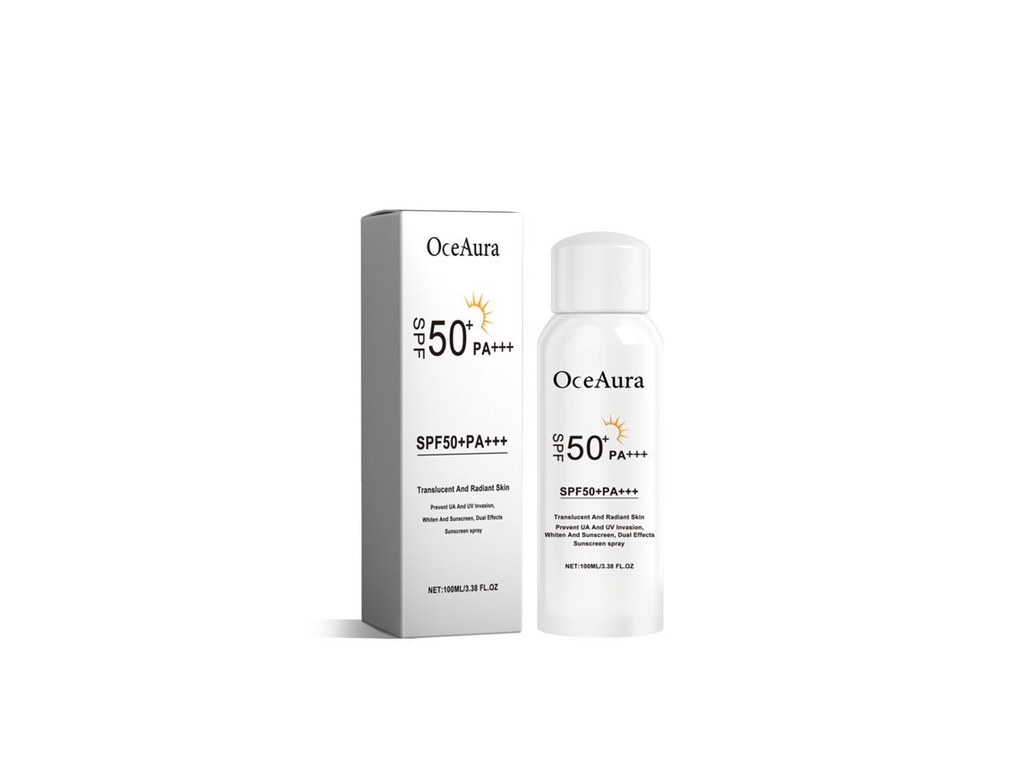 Spray protector solar de arroz SPF 50+ para pieles sensibles