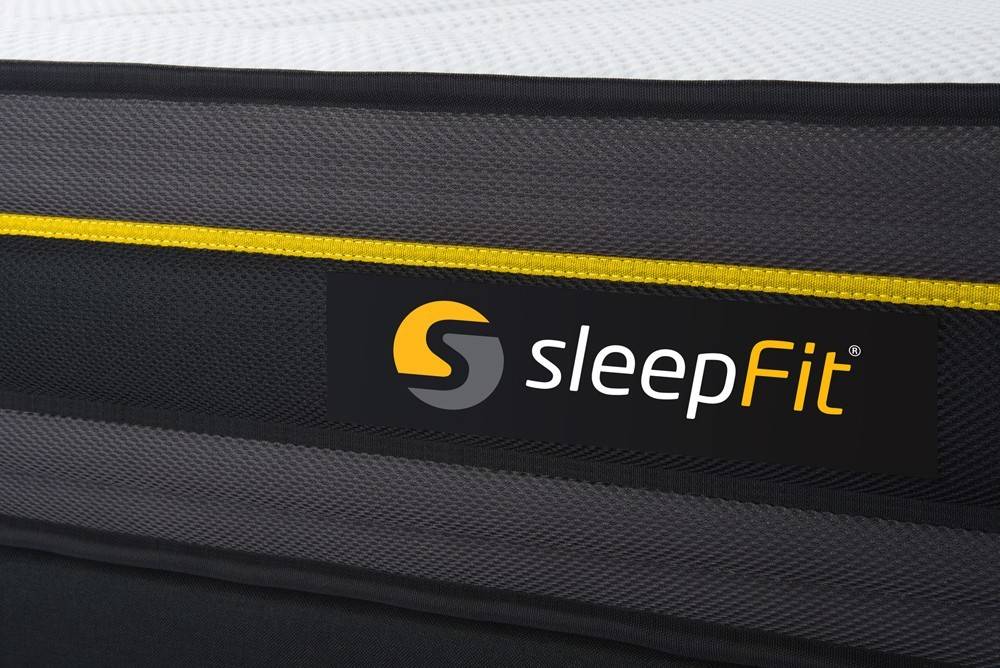 Conjunto de Somier Negro + Colchón SLEEPFIT Active (150x190 cm - Espuma Viscoelástica)