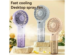 Mini Ventilador De Escritorio Usb Aire Acondicionado Portátil Humidificador Recargable Por Bajo Nivel Ruido