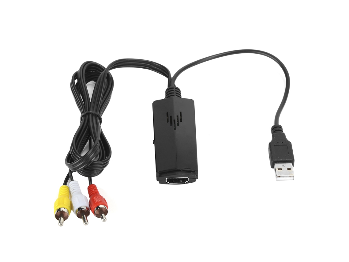 Convertidor mini AV a HDMI universal de línea larga de vídeo de alta definición AV2HDMI