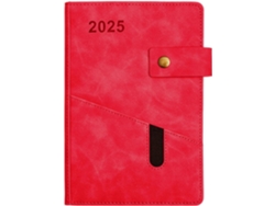Cuaderno De Cuero Pu, Planificador Mensual 2025, Diario, Libro De 365 Días, De Eventos, De Trabajo 2025
