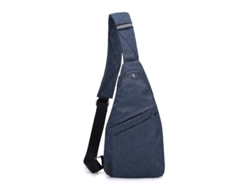 2026-bolsa Bandolera Antirrobo Linjou Ligera Con Bolsillos Personales Mochila Cruzada Hombro Pecho (azul)