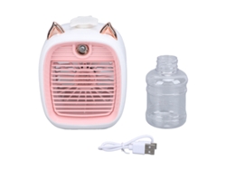 Mini ventilador nebulizador recargable por USB para el ratón de oficina Fox
