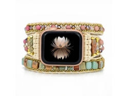 Pulsera Bohemia Con Cuentas Para Iwatch Series 7/6/5/4/3/2/1/se, Correa De Reloj Trenzada.