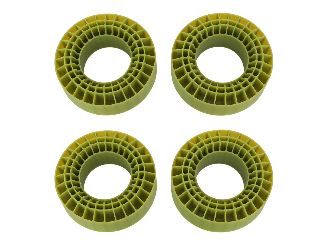 Inserto De Espuma Para Neumáticos Rc, 4 Piezas, 3 Capas, Silicona Impermeable Y Resistente A La Temperatura Para Neumáticos De 1,9 Pulgadas De Coches Rc A Escala 1/10, Color Verde.
