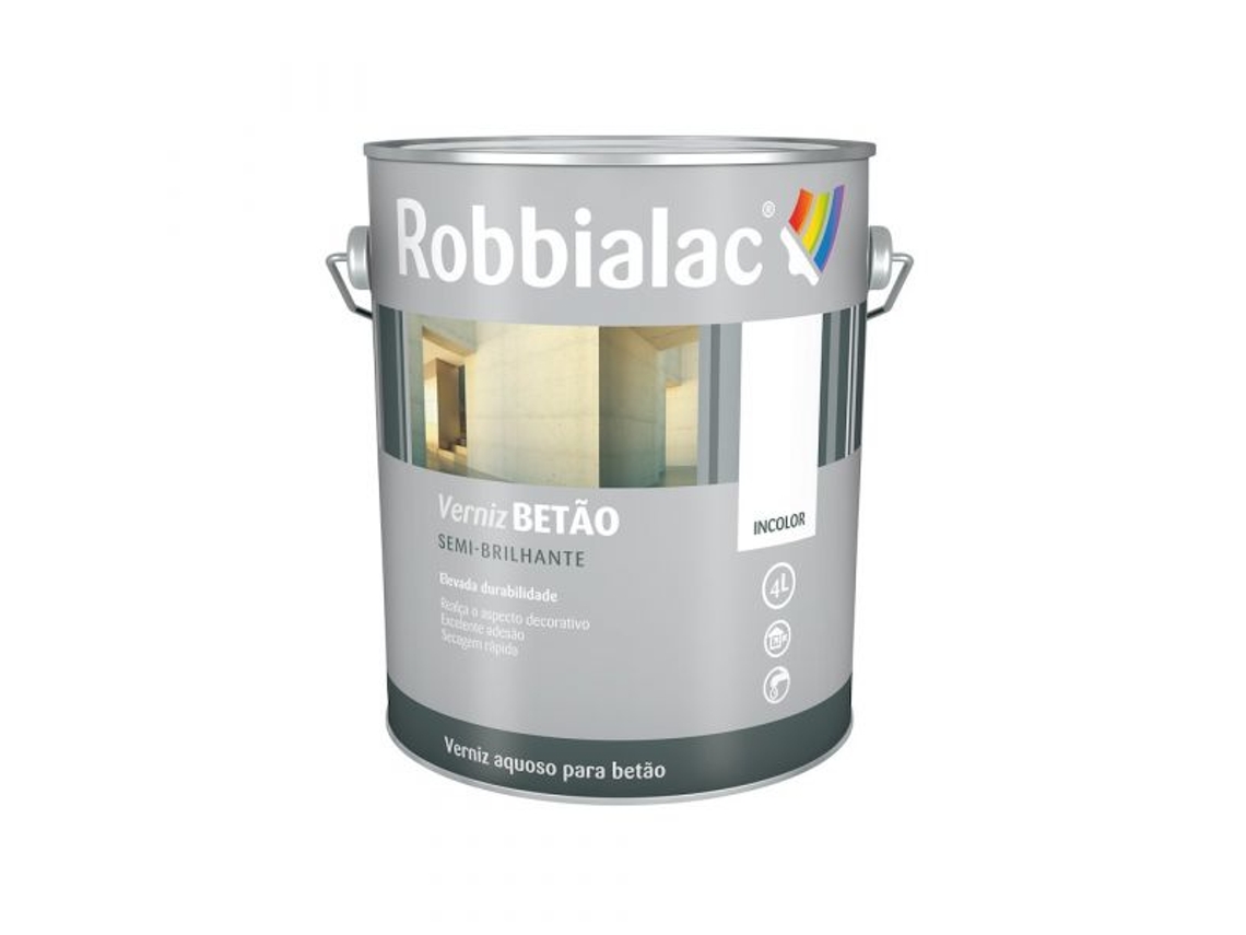 Robbialac Verniz para Betão (4 L - Incoloro)