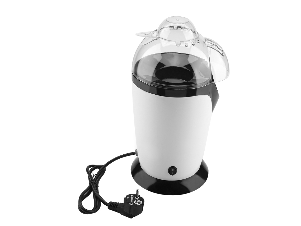 Mini máquina eléctrica para hacer palomitas de maíz de 1200 W, ideal para uso doméstico con enchufe europeo de 220 V.