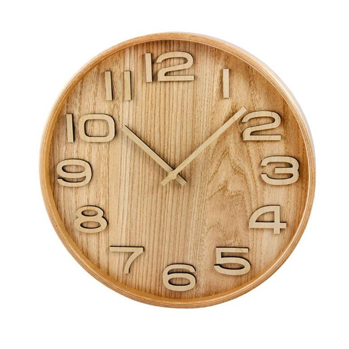 Reloj de Pared JAVIER Analógico (Madera - 32 cm - Madera)