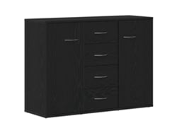 Maison Exclusive - Aparador De Madera De Roble Negro 88x30x64 Cm
