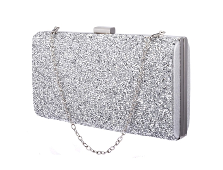 Bolsa de Mano NORTHIX Sparkling Plateado